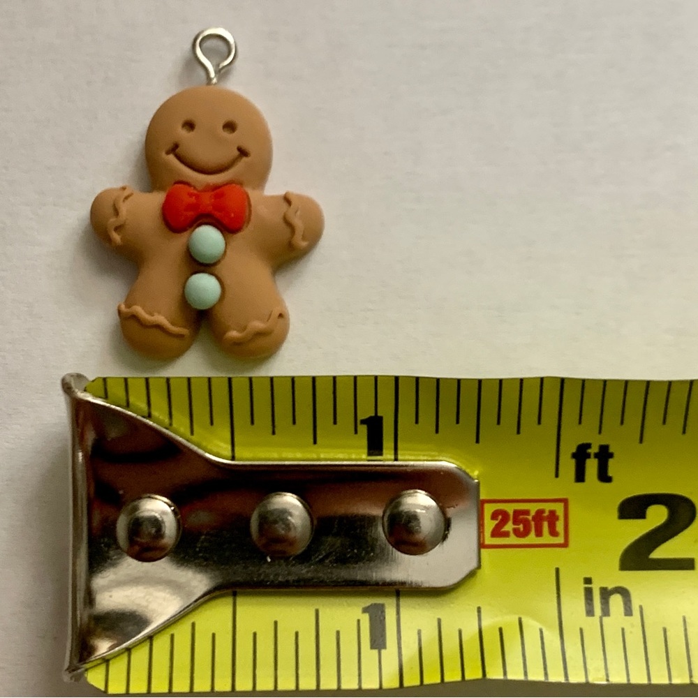 Gingerbread Man Charm Pendant - Picture 7 of 8
